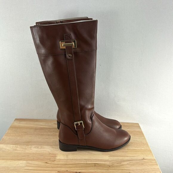 Karen Scott Deliee2 Riding Boots- Cognac-  Size 7 M- NIB - Picture 1 of 8